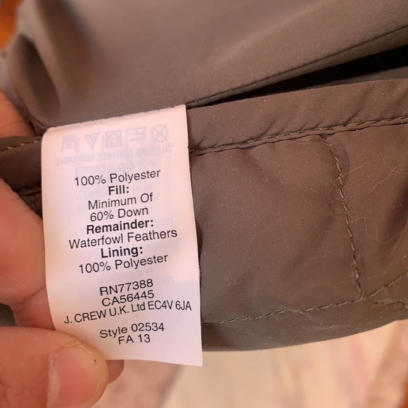 J. Crew Factory Quilted Green Snowcap Jacket Size Small - Picture 13 of 16
